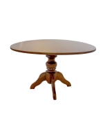 Mesa de Jantar Redonda Slim Munique - 4 Lugares - 1,20m - Freijó