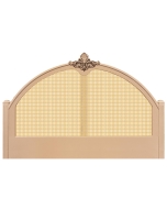 Cabeceira King Lavanda Fendi Nouveau com Palha