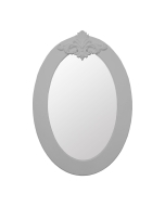 Espelho Lavanda Oval - Cinza Claire