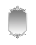 Espelho Lavanda Fresado e Entalhado - Branco