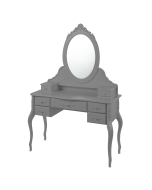 Penteadeira Clássica - Cinza Claire